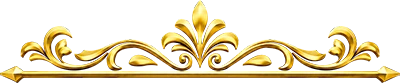 Elegant gold ornamental floral divider design