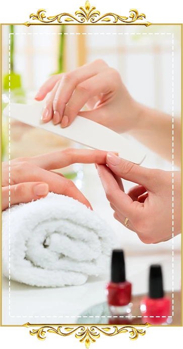 Professional manicure and nail care treatment